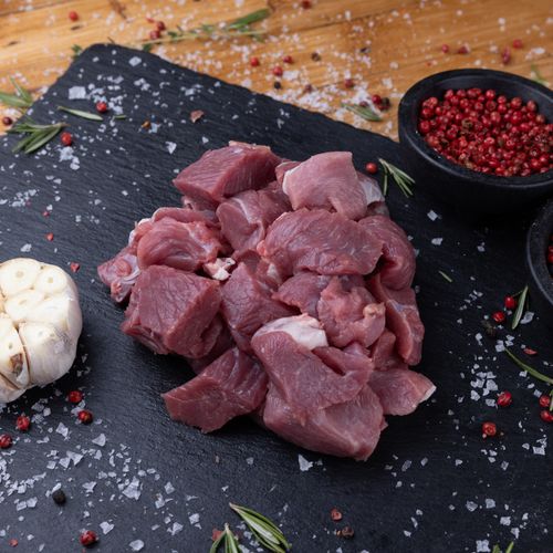 Diced lamb