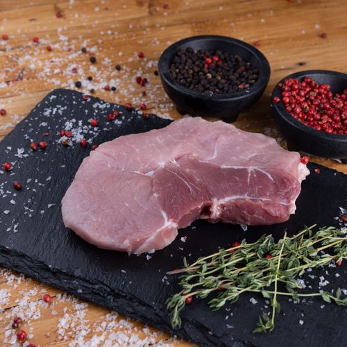 Boneless pork steak